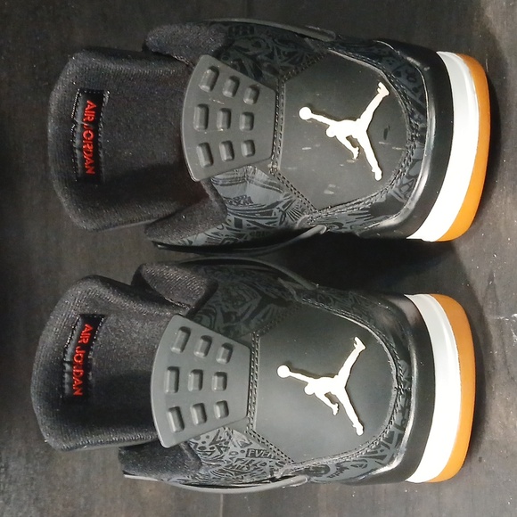 Nike Air Jordan 4 Retro SE "LASER BLK GUM"  Mens Size-11 100% Authentic! - Picture 5 of 12